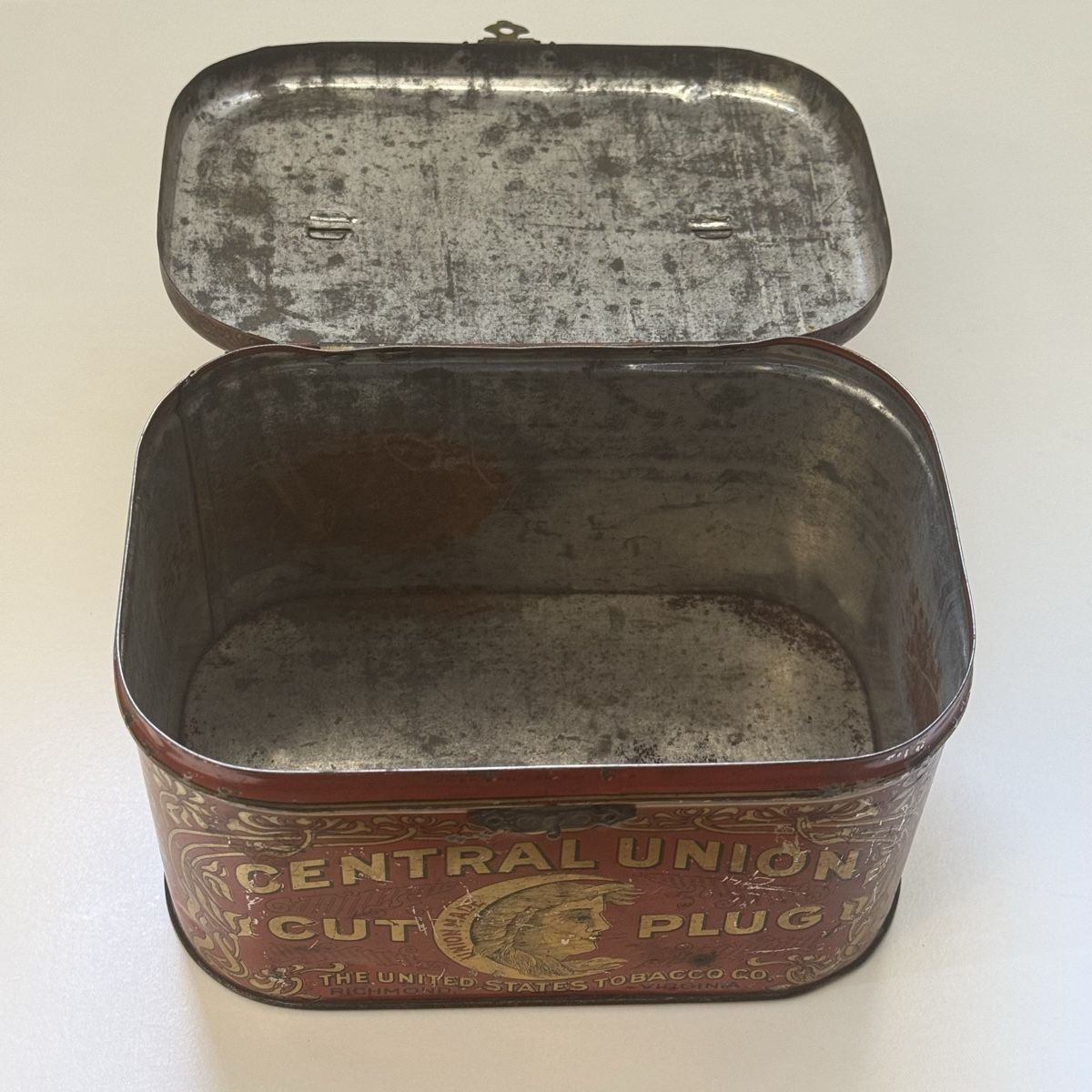 Barattoli: Antic tobacco  tin box - Central Union – Usato da Zürich venduto da FEC75 5