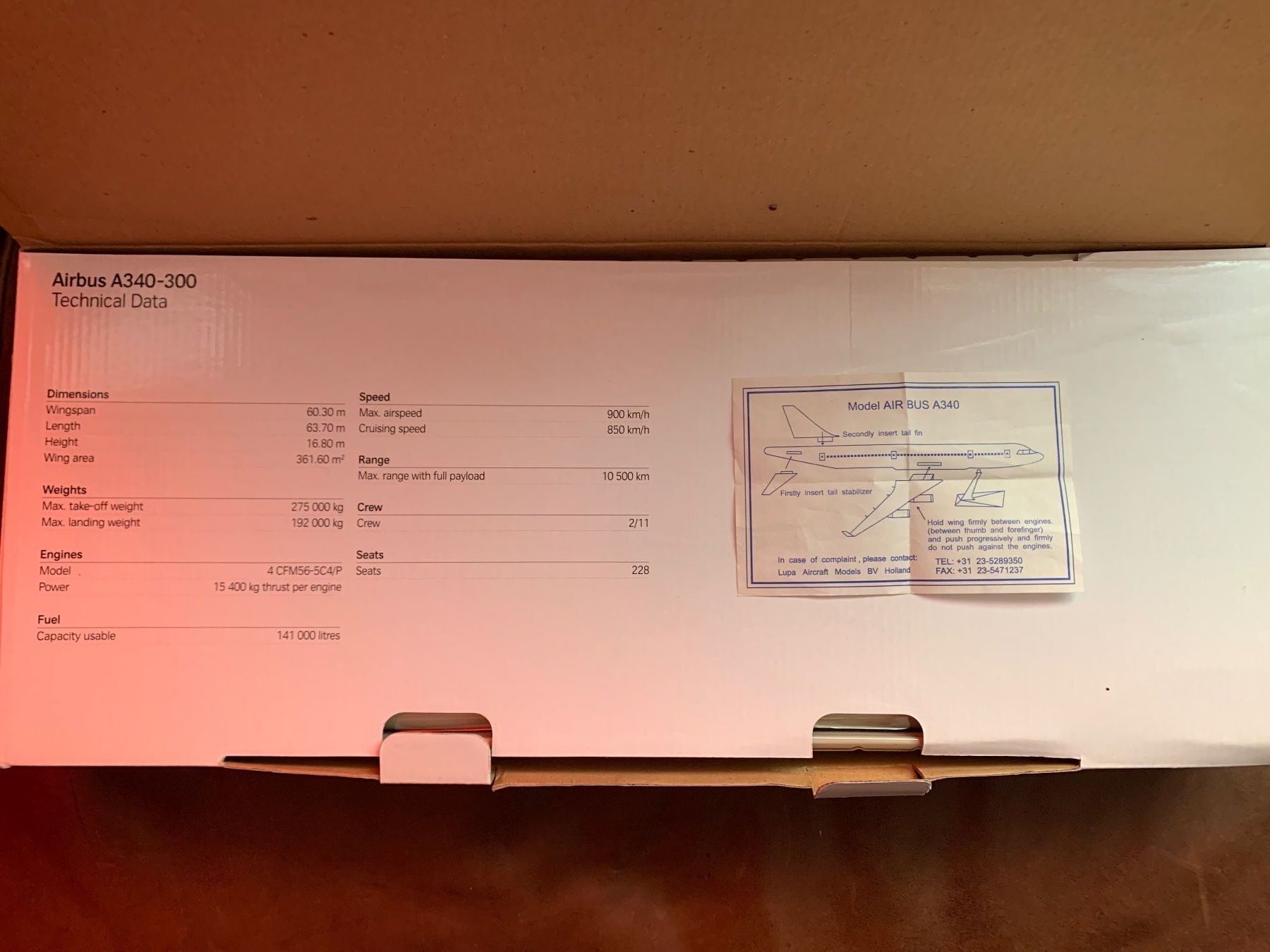 Swiss Modellbausätze & Standmodelle: Modell 1:120, Swiss A340 HB-JMA – Neu und originalverpackt aus Kloten von petrol5555 2