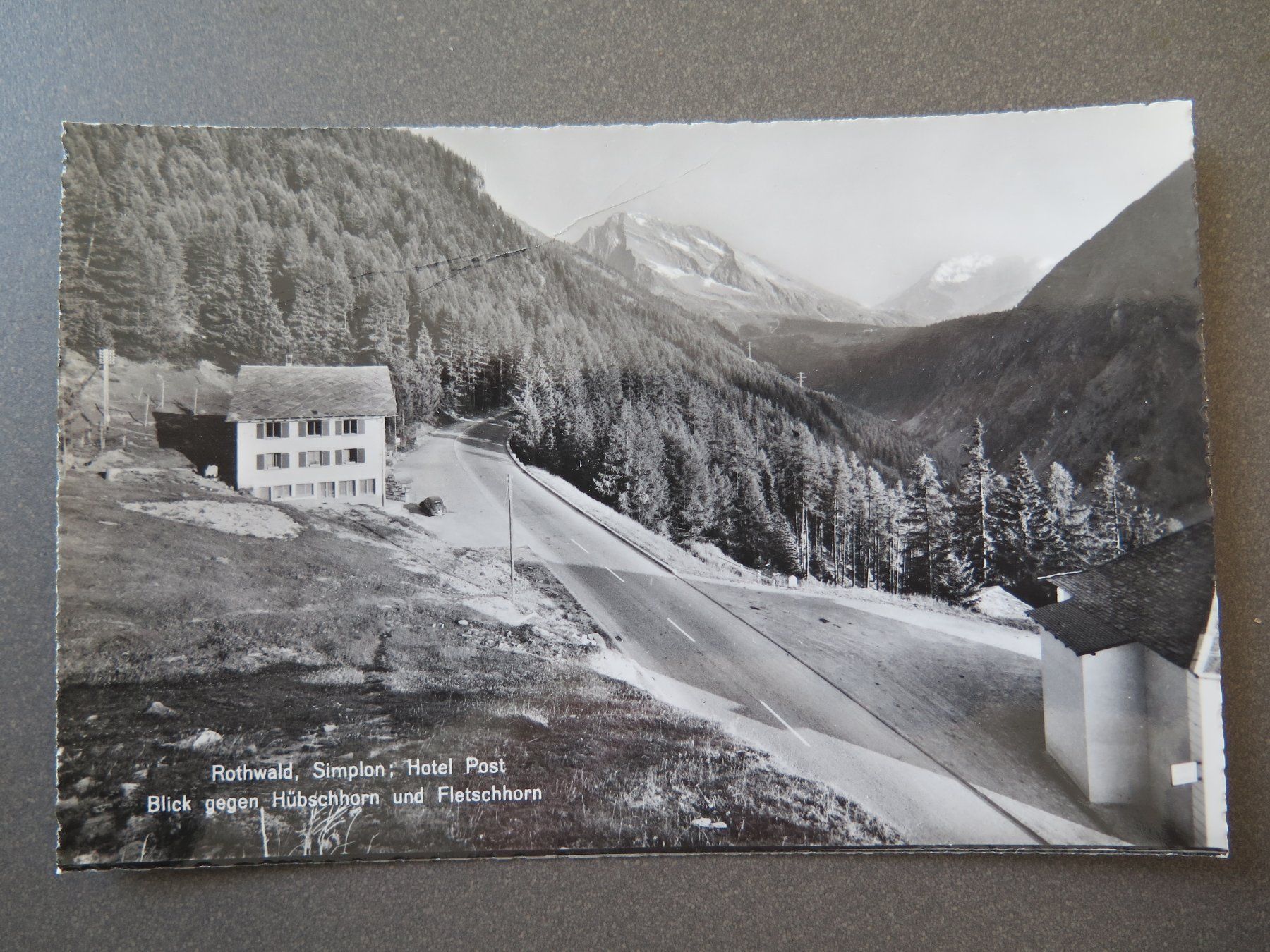Cartoline postali: SIMPLON - ROTHWALD - SIMPLON - HOTEL POST – Usato da Wittenbach venduto da lipasal