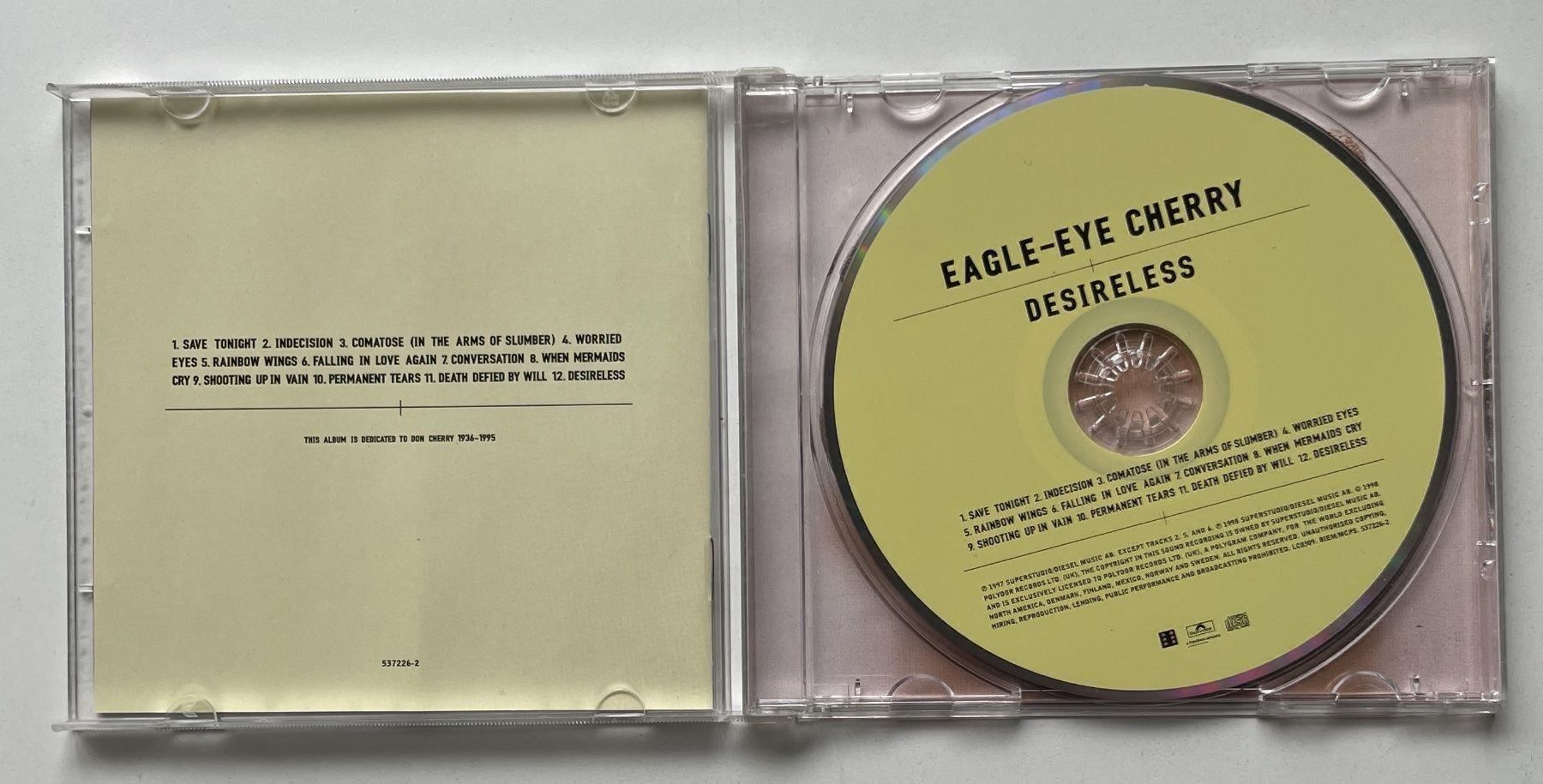 CD: Eagle-Eye Cherry / Desireless – Usato da Näfels venduto da rottabi 2