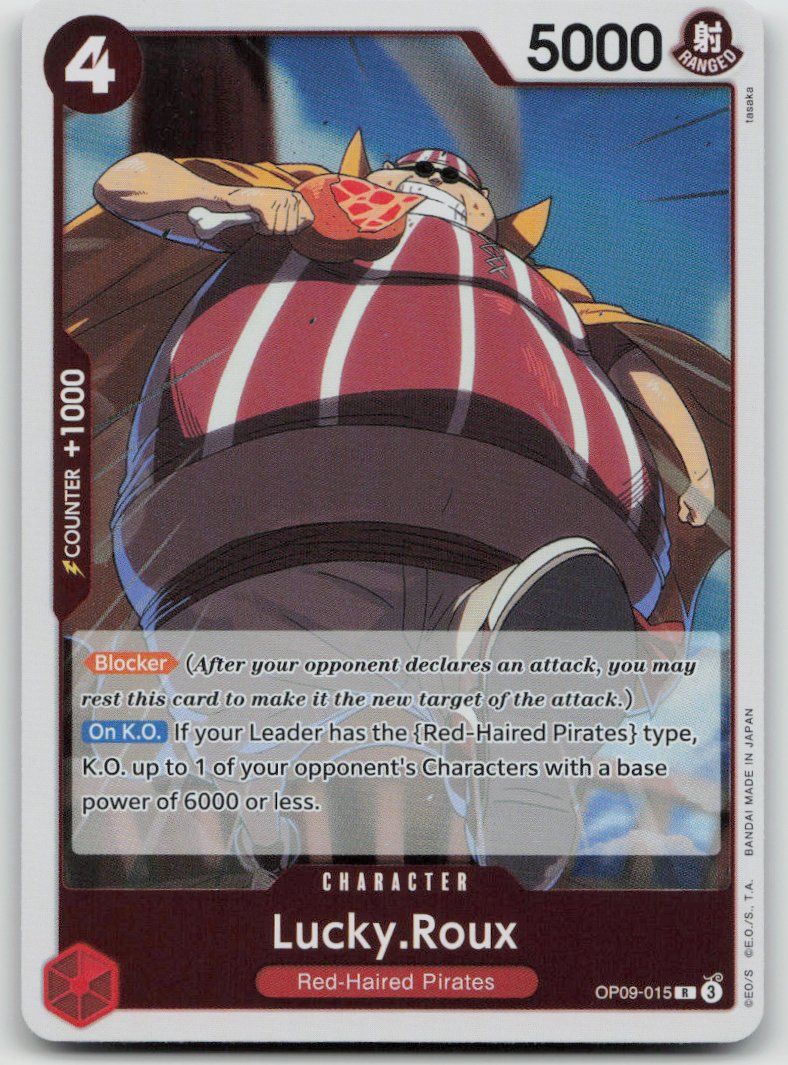 Bandai Sammelbilder & Trading cards: One Piece Lucky.Roux OP09-015 R – Gebraucht aus Lugano von VlaseCard