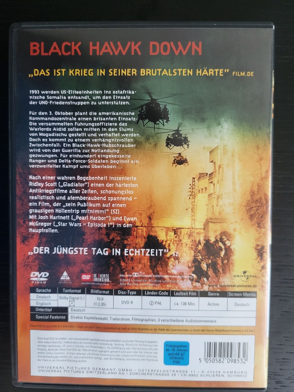 Tutti i DVDs: Black Hawk Down Ridley Scott guter Zustand – Usato da Lausen venduto da EisAmStiel 1