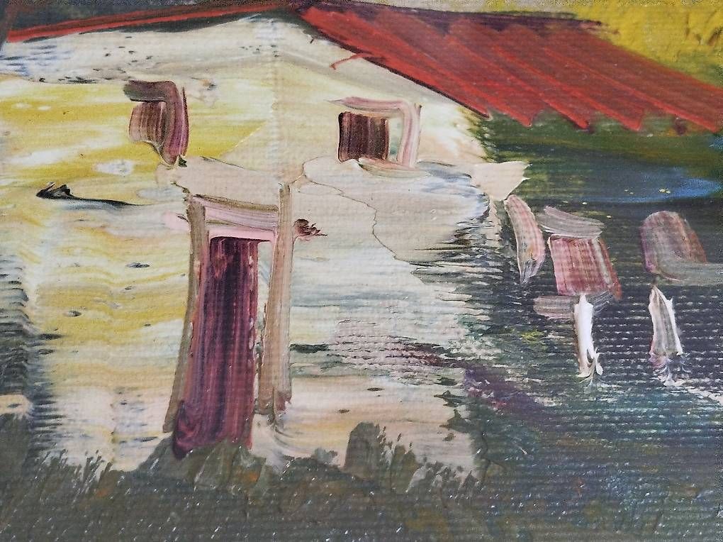 Dipinti: Expressionistische Bunte  Landschaftsmalerei  – Usato da Rupperswil venduto da Viland_Dann 3