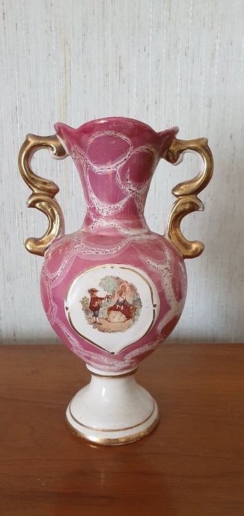 Ancien Vase En Porcelaine Joseon - Corée - H10 Pouces - Artisanat Original - NEUF
