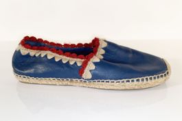 Tory Burch Espadrilles Gr. 40 / 41 Leder Blau