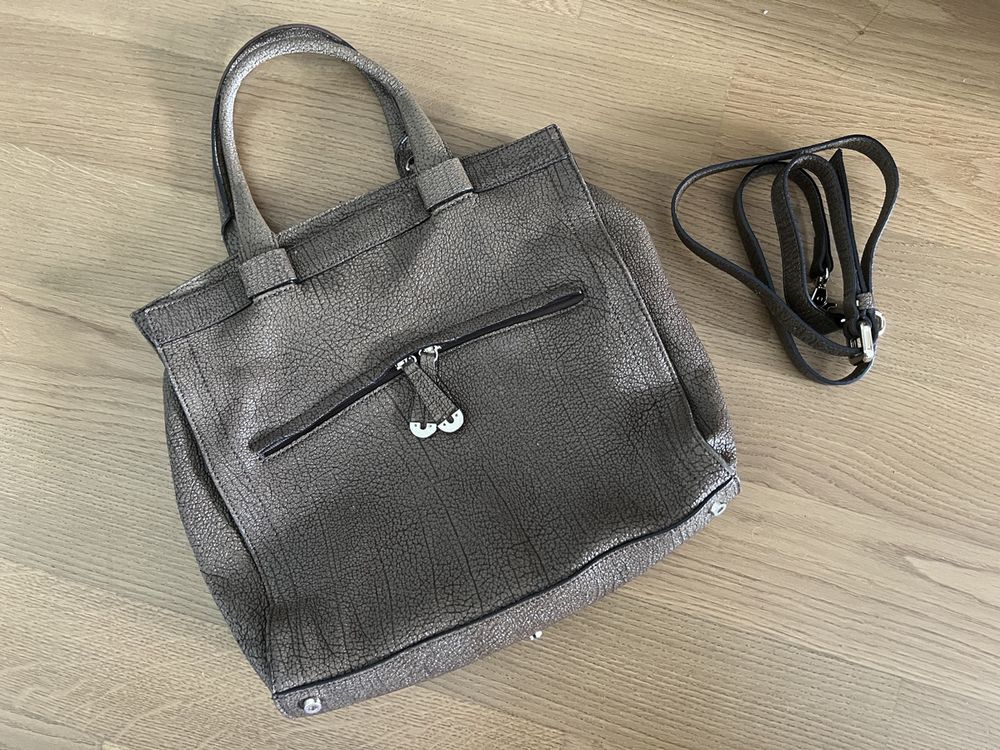 Sac à Main Bandoulière En Cuir Marron XOXO – Marque Fossil, Excellent état Occasion
