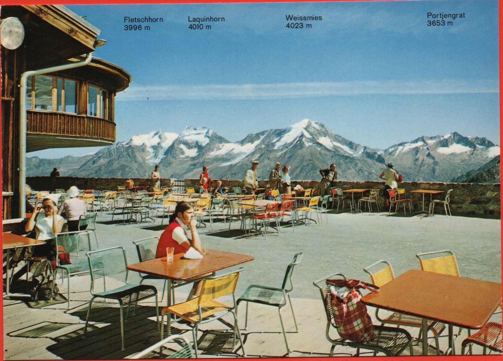 Cartoline postali: SAAS-FEE Restaurant Längfluh - Cabane de Längfluh – Nuovo (secondo la descrizione) da Jona venduto da philajona