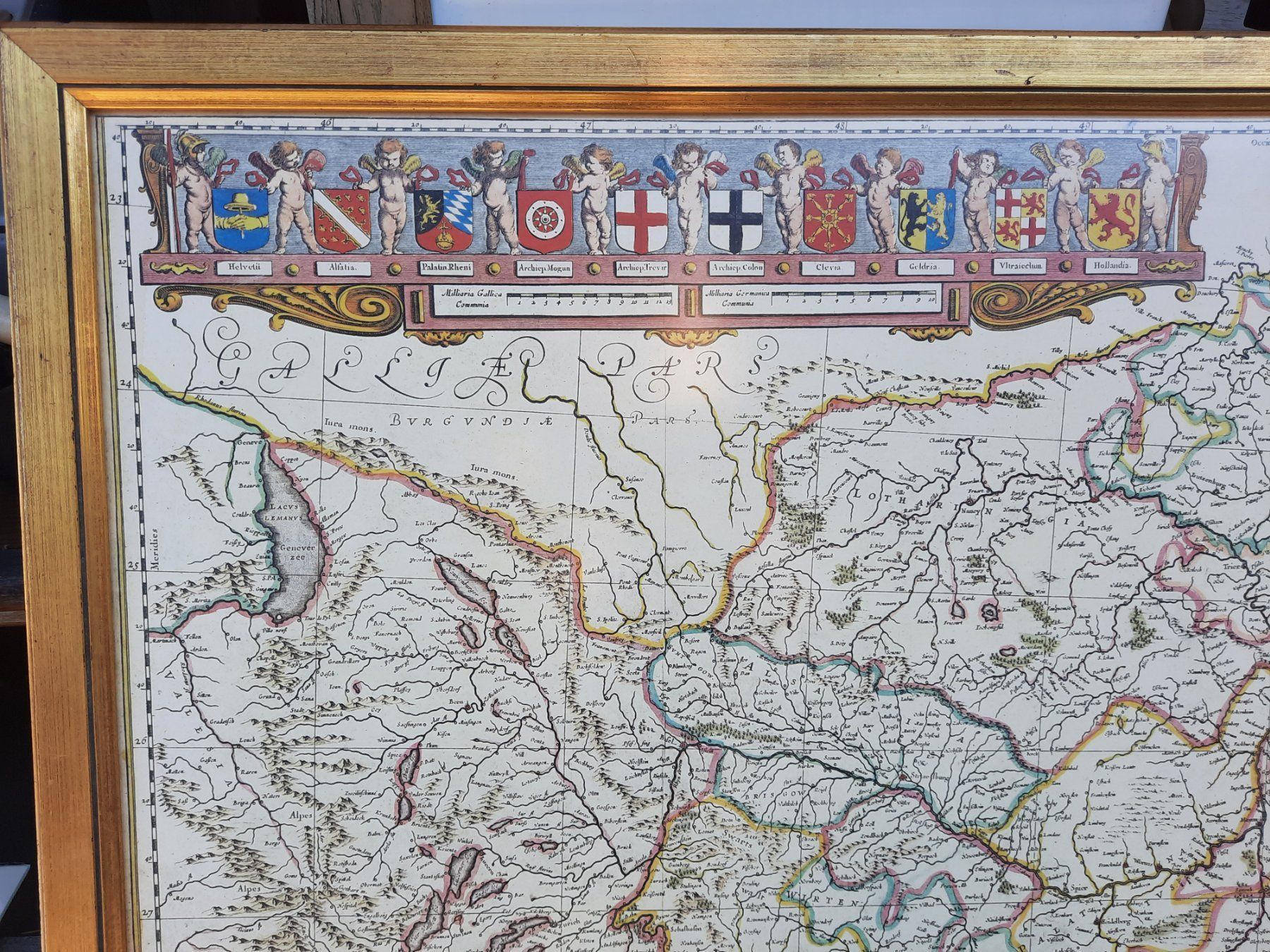 Cartes géographiques & atlas: Kartenbild m. Rahmen Schweiz bis Holland – D'occasion à Weinfelden par JoeBaer 4