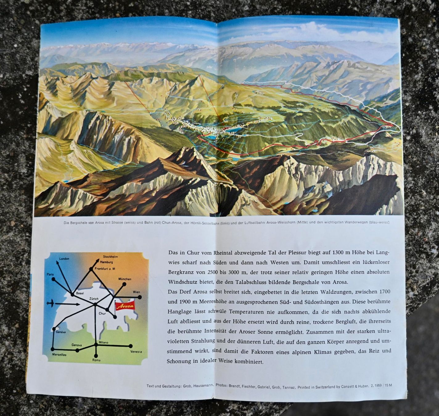 Documents: 1959 Faltprospekt AROSA Sommer – D'occasion à Pfaffhausen par mono_rec 7