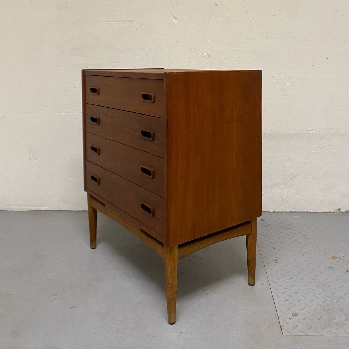 Cassettiere: Teak Kommode Sekretär Danisch MCM Vintage – Usato da Basel venduto da MidMod20C 8