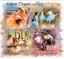 Block "Malerei. Edgar Degas".  Salomonen.