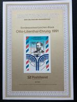 BRD 1991 Ersttagsblatt Block Otto-Lilienthal-Ehrung Flugpion