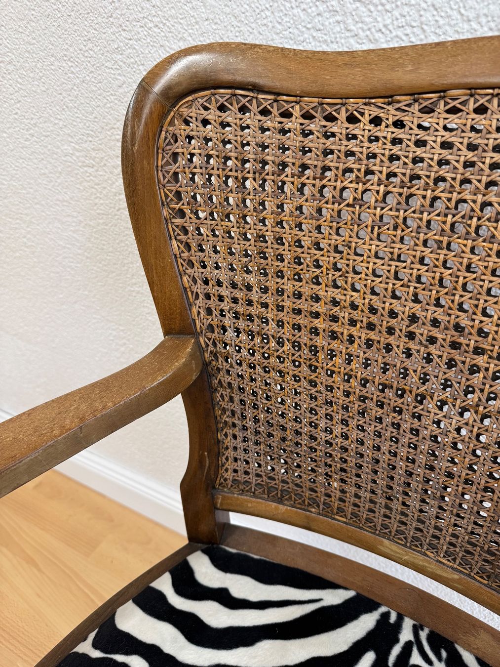 Sedie: Sessel, Chippendale-Stil mit Wiener Geflecht & Zebra-Muster – Usato da Horgen venduto da Grizzly83 7