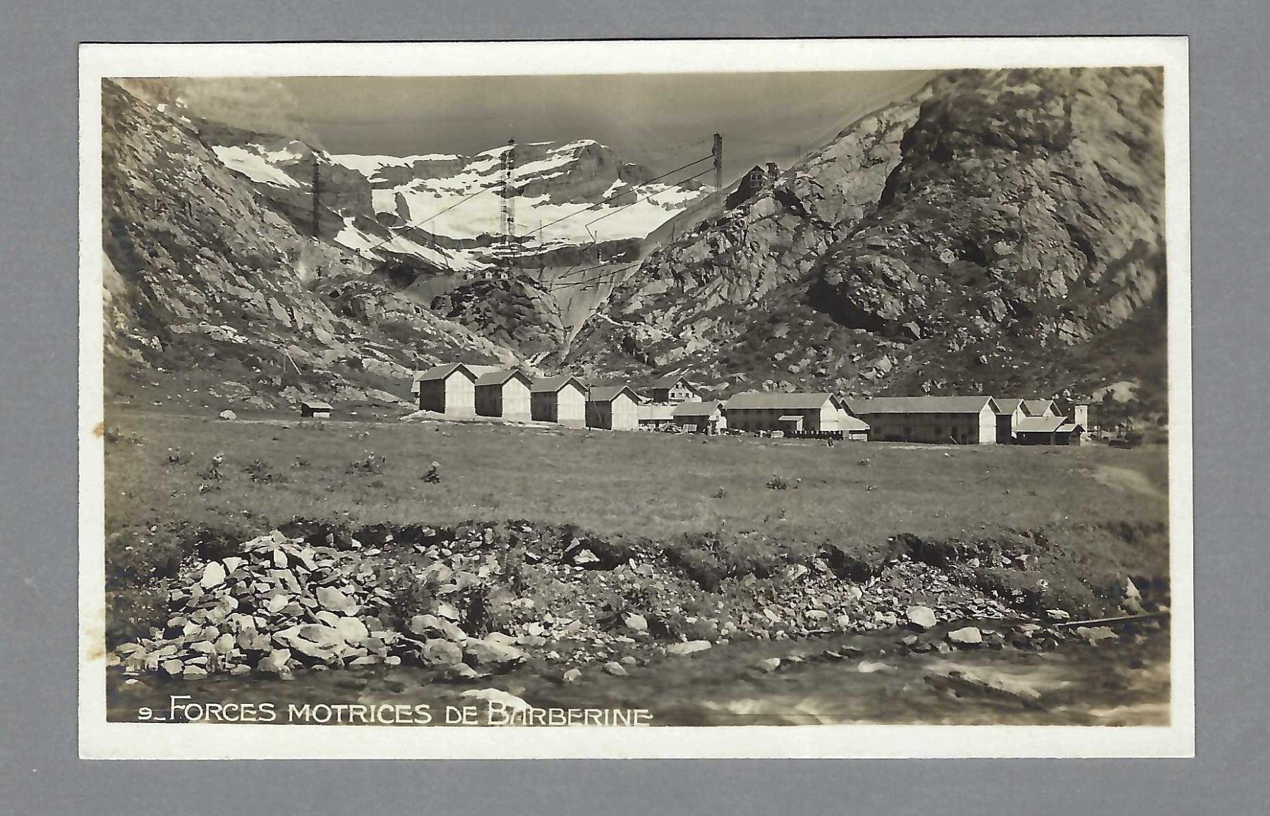 Cartoline postali: BARBERINE, EMPLACEMENT DU BARRAGE, * – Usato da Pura venduto da ulisse1957