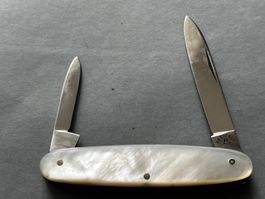 Altes Wüsthof/Solingen Perlmutt Sackmesser 72 mm - selten