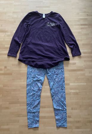 Skiny Set Langarmshirt und Leggings Grösse 152 gebraucht