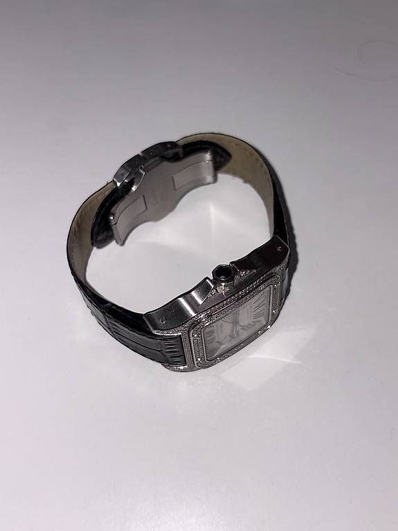 Orologi: Cartier Santos 100 | Natural Diamonds – Usato da worb venduto da mansorymansory 3