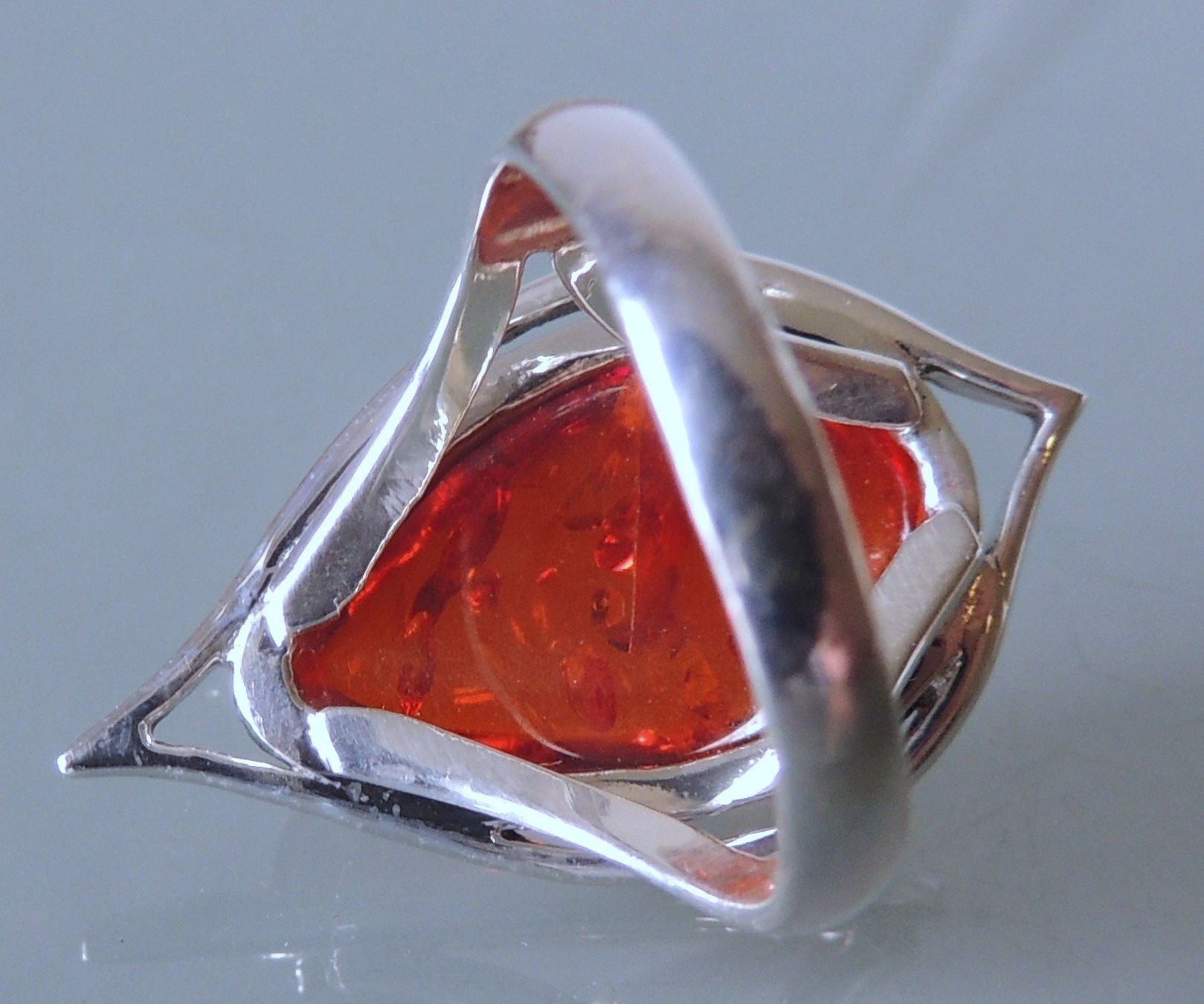 Anelli: Silber 925 Bernstein-Imitat Fingerring Gr. 57 – Nuovo e nell'imballaggio originale da Waldenburg venduto da schaller707 2