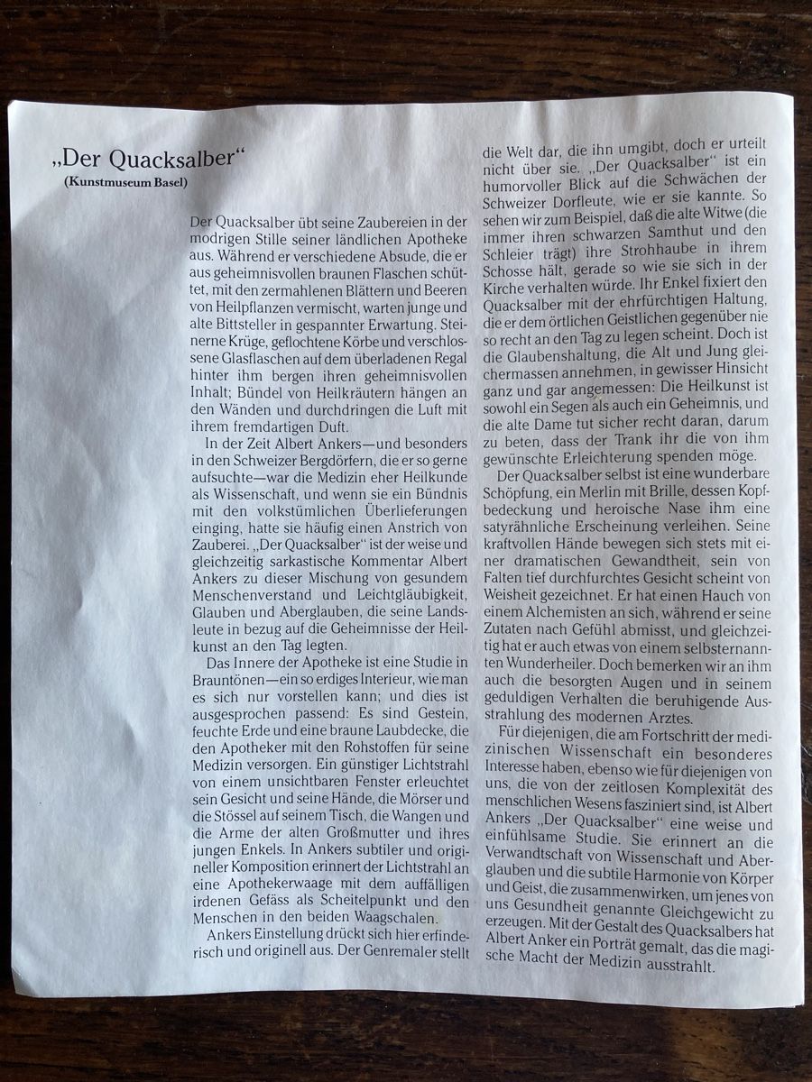 Piatti: Teller "Der Quacksalber" von Anker, limitierte Auflage! – Nuovo (secondo la descrizione) da Sornard - Nendaz venduto da Mapere 4