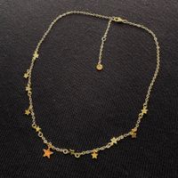18KGP Stern Charms Halskette