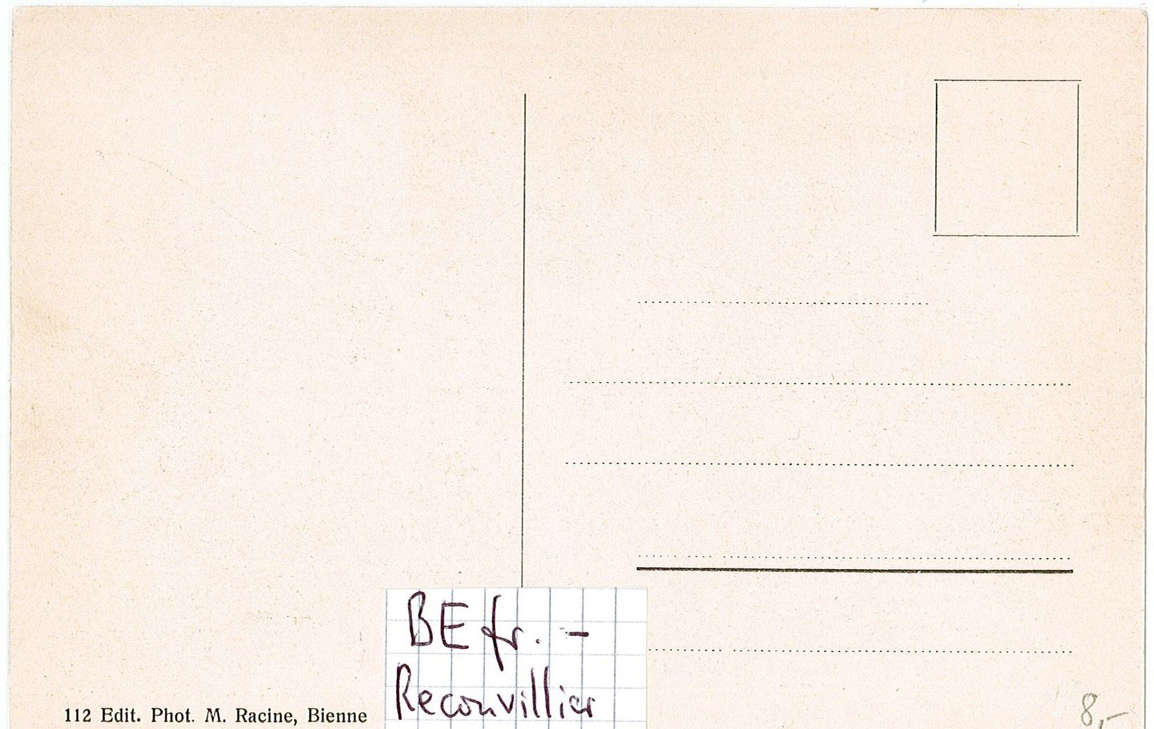 Cartoline postali: BE 273 RECONVILIER – Nuovo (secondo la descrizione) da Fribourg venduto da philafri 1