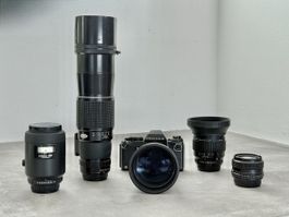 Pentax LX Spiegelreflex Kamera-Set mit 5 Objektiven!