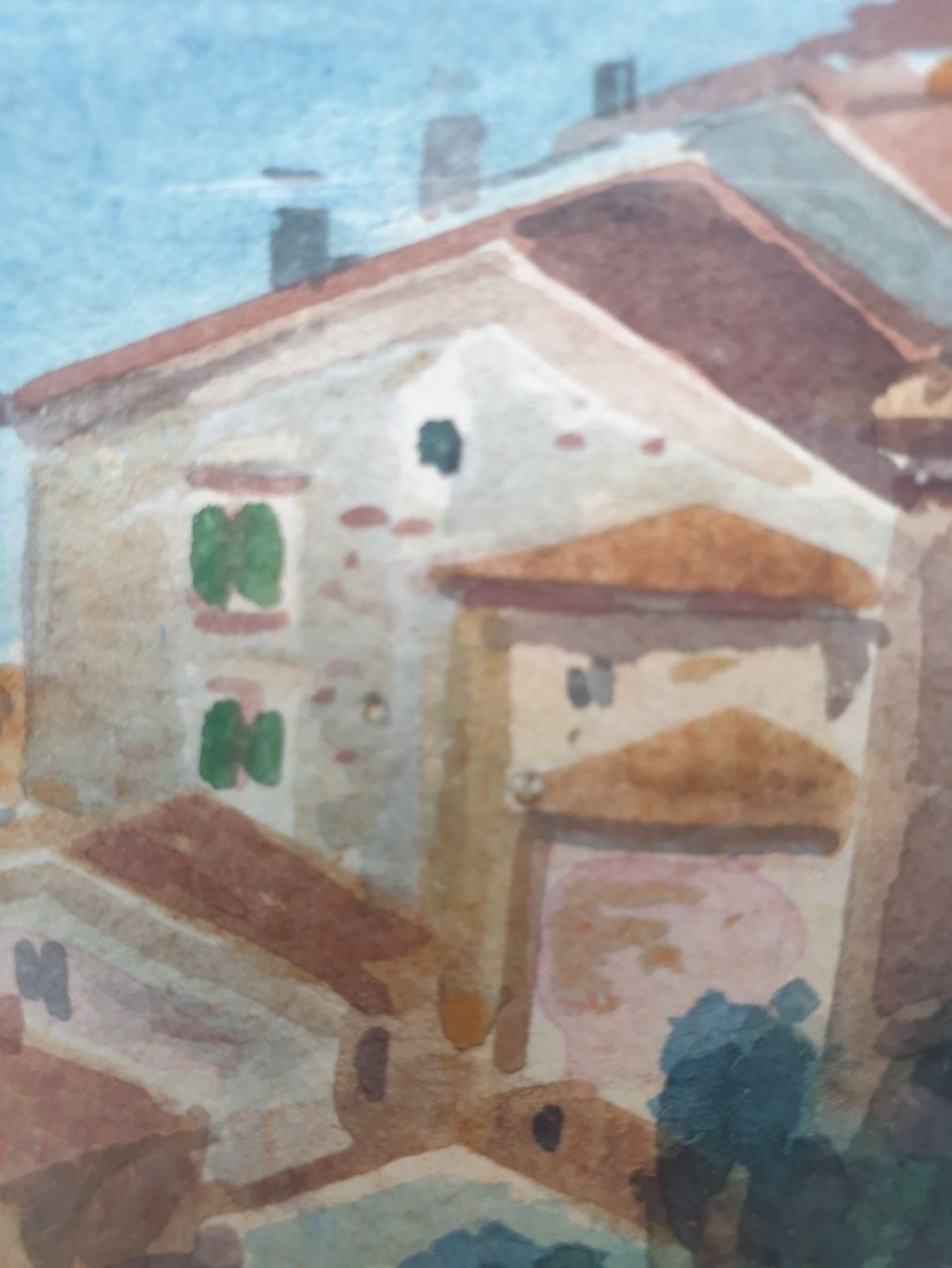 Dipinti: altes Aquarell / Gandria – Usato da Zürich venduto da B-Rock 4