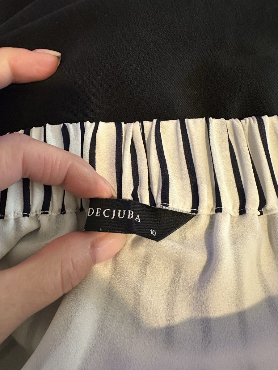 Camicette: Sommer Bluse gestreift, schulterfrei, Grösse 10 Top – Usato da Uster venduto da sus_s85n 4