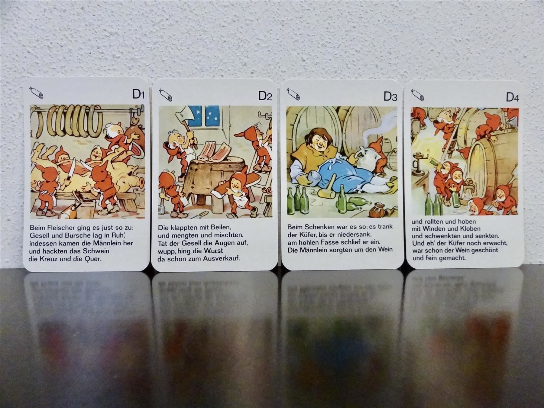 Spiele: schönes altes Quartett HEINZELMÄNNCHEN – Gebraucht aus Kerzers von wisaundso 6