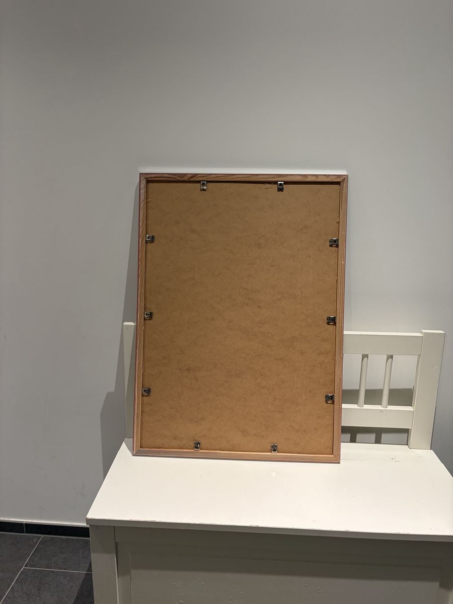 Gemälde: Kunst Bild abstrakte Figur gerahmt – Gebraucht aus Thalwil von Counterdude 8