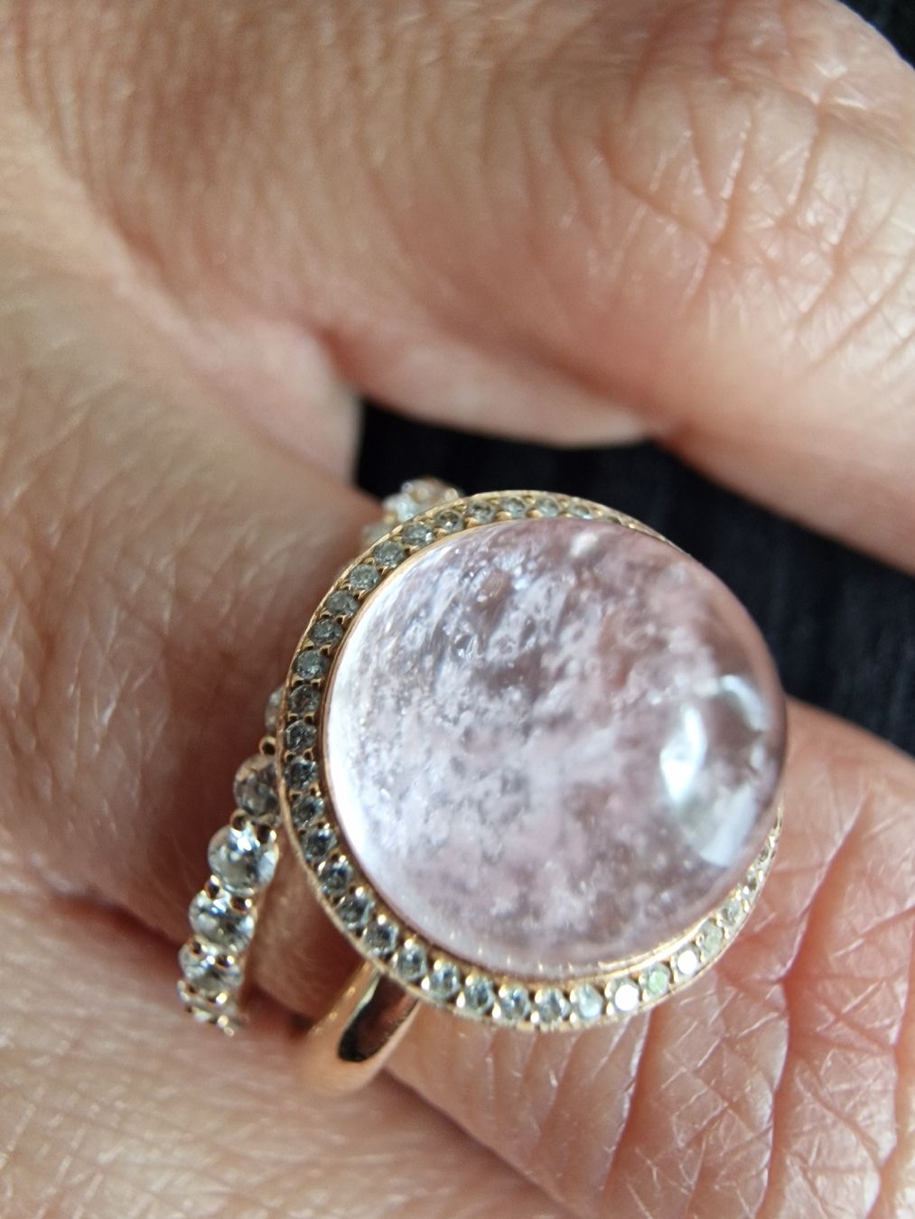 Ringe: Moganit Ring mit Diamanten – Gebraucht aus Widnau von Grisli07 2