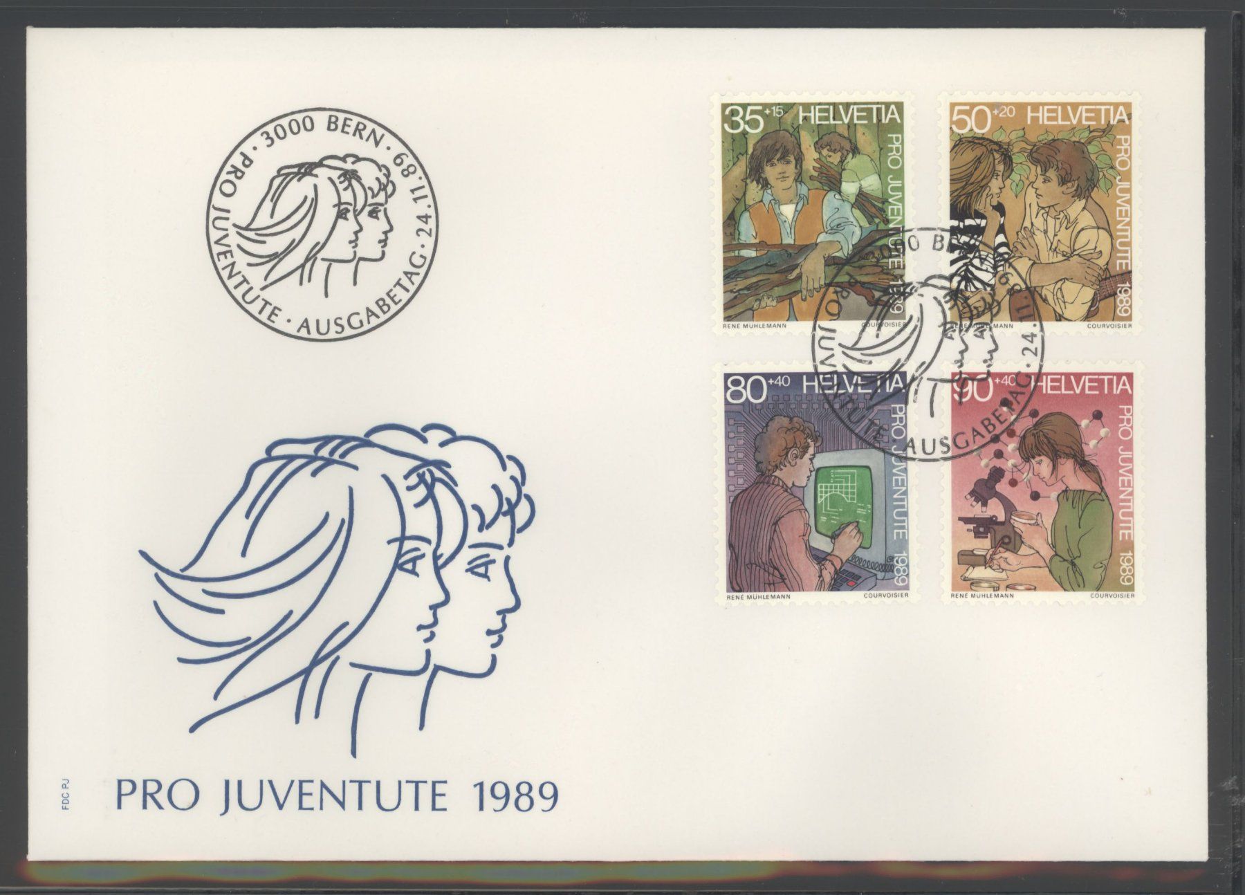 Tutti i francobolli: 1989, FDC, Pro Juventute – Usato da Willisau venduto da Vollstempel
