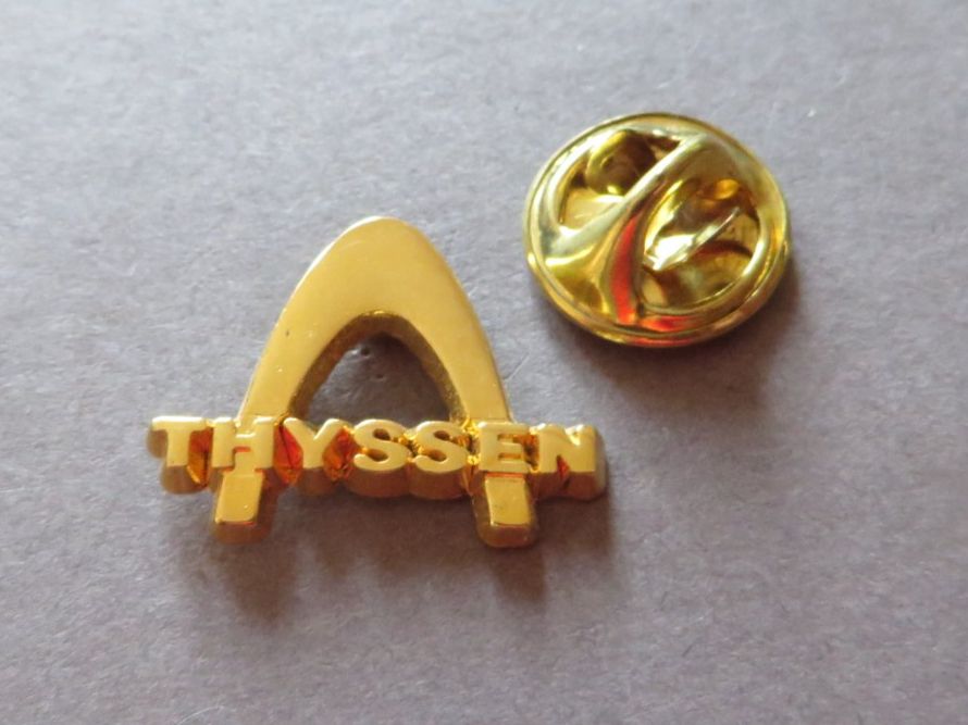 Plaketten & Abzeichen: PIN THYSSEN KLEINES LOGO, FIRMA – Gebraucht aus Neuhausen von luckimucki
