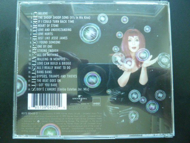 CD: CHER - Greatest Hits – Usato da Au ZH venduto da sikoku 2