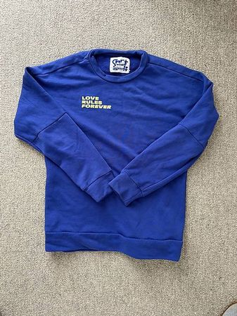 En Soie Pullover, blau LOVE RULES FOREVER Gr. M