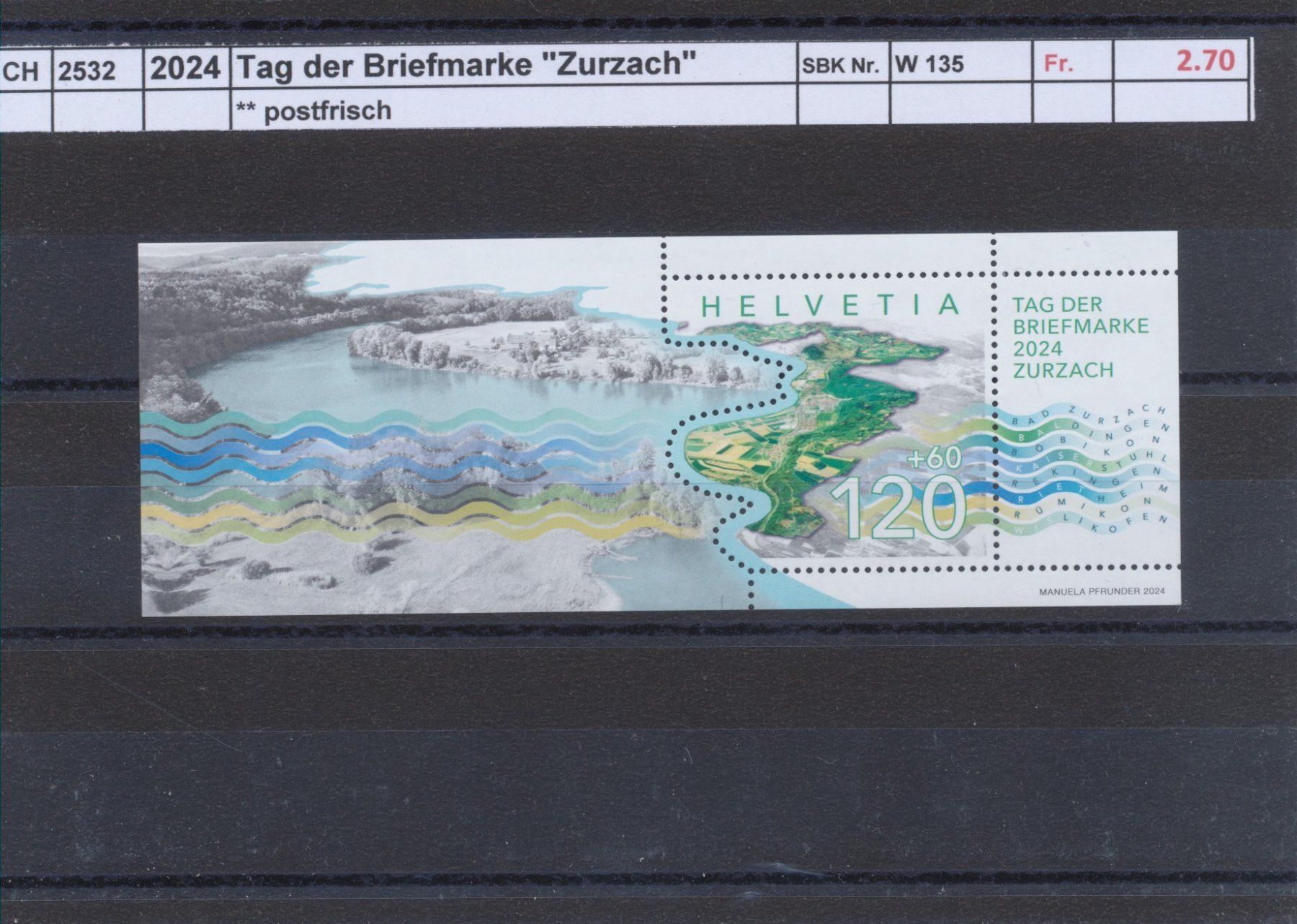 Alle Briefmarken: 2024 Tag der Briefmarke "Zurzach" - Block, ** postfrisch – Neu (gemäss Beschreibung) aus Winterthur von Zupogeru