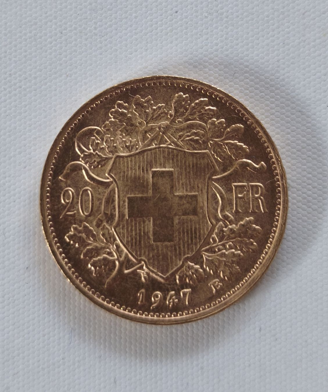 Tutti le monete: 20 fr.1947 aus Gold Wertvolles Weinachtsgeschenck – Nuovo e nell'imballaggio originale da Oberurnen venduto da attratto