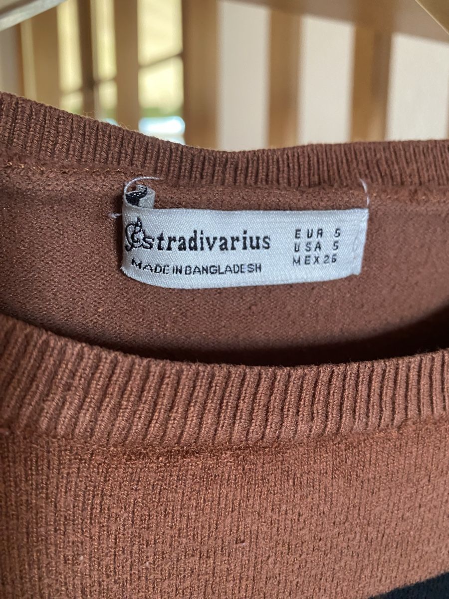Stradivarius Pulls & Sweat-shirts: Pull Stradivarius Rayures Marron, Taille S – D'occasion à Aigle par Celina28 2