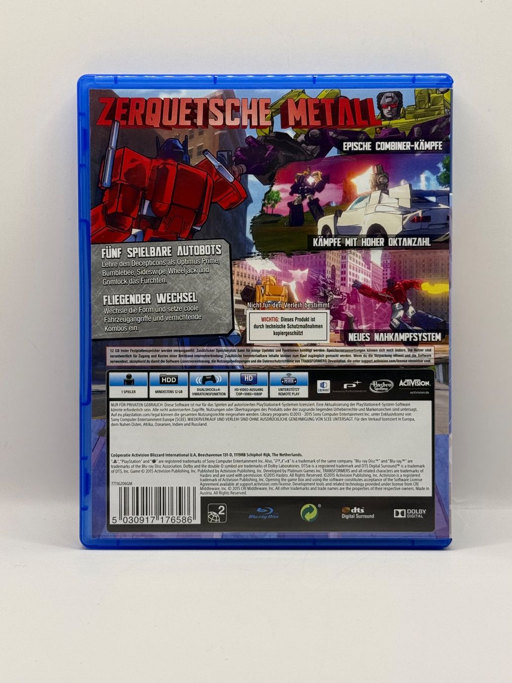Spiele: Transformers Devastation - Playstation 4 – Gebraucht aus Dietikon von gab_qz7y 1