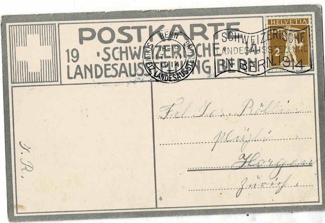 Cartoline postali: Landesausstellung Bern 1914 – Usato da Sulz AG venduto da Oberdanne8