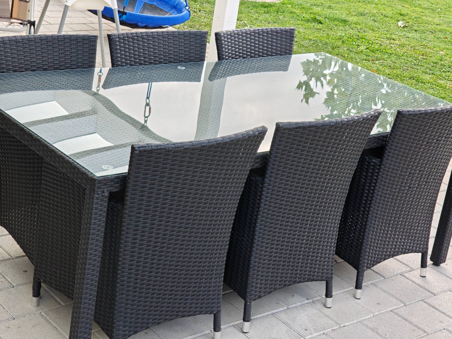 Tavoli: Rattan Gartentisch, mit 6 Stühlen – Usato da Gossau ZH venduto da Jcoo 1