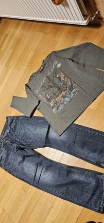 Atlas T-Shirt XL & Mustang Jeans 36/32 - Top Zustand!
