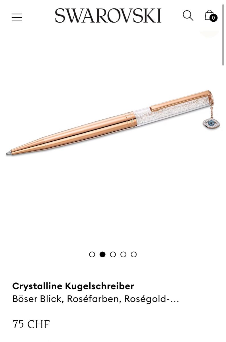 Swarovski Penna & Evidenziatori: Swarovski Kugelschreiber Neu – Nuovo e nell'imballaggio originale da Root venduto da Fashionhomeandmore