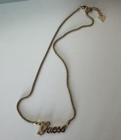 Kette Guess Schriftzug goldfarben Damen neu