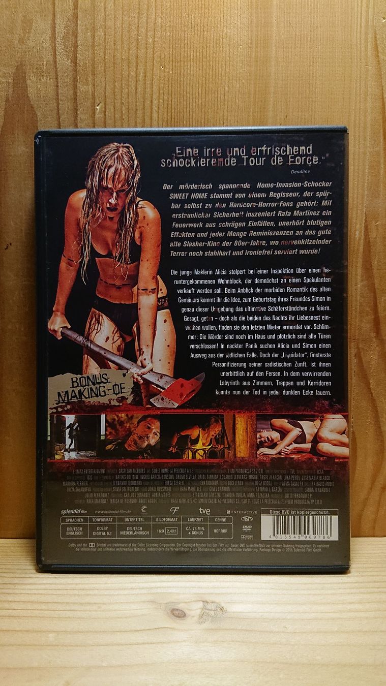 Tutti i DVDs: SWEET HOME DVD Uncut – Usato da Wilderswil venduto da Exebub 1