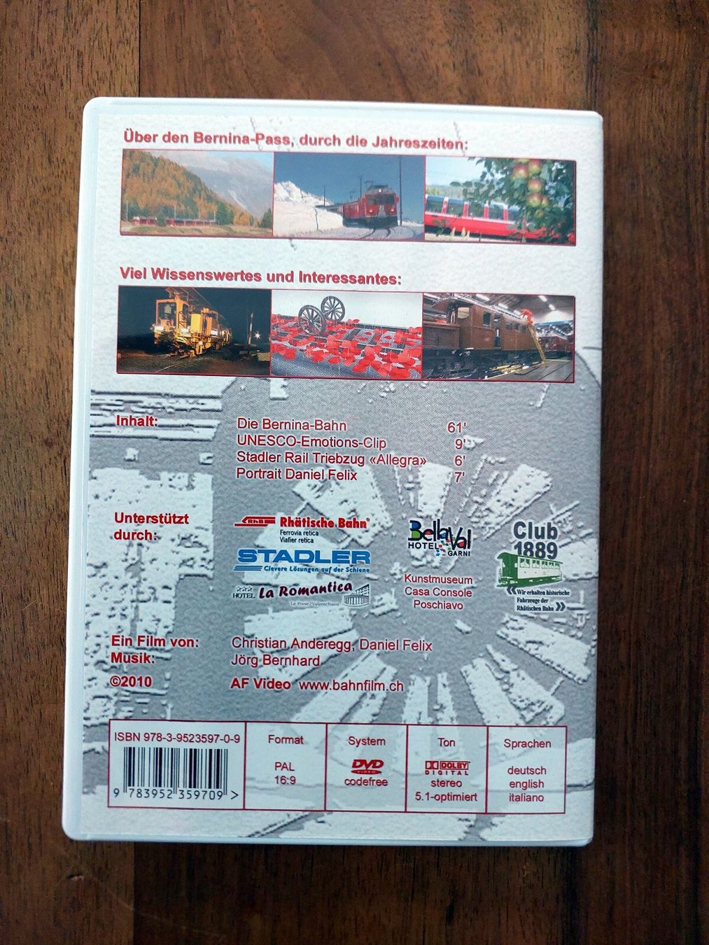 Tutti i DVDs: Die Rhätische Bahn - Bernina Bahn - DVD – Usato da Schönenwerd venduto da Steidi 2