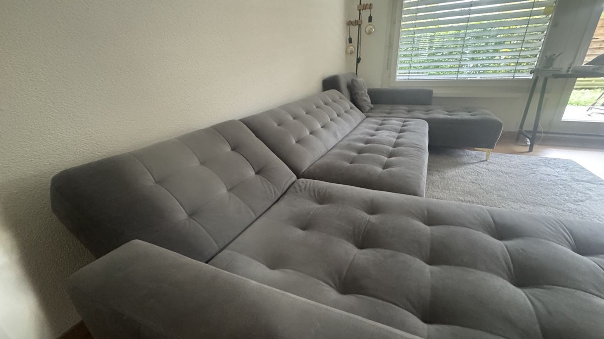 Divani: 5 Seater U-Shaped Modular Velvet Sofa – Usato da Stallikon venduto da F_K_25 6