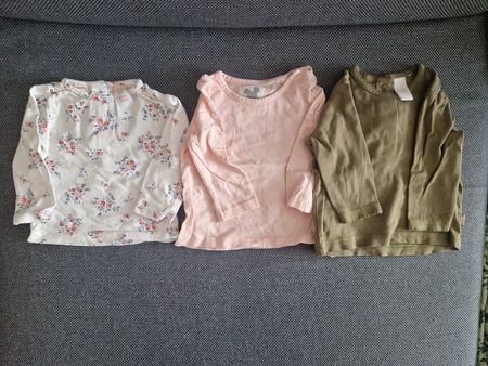3 Langarmshirts Set Gr 68