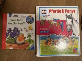 2x Kinderbücher: Pferde & Garten - Sachbücher