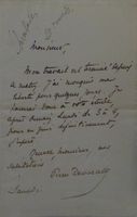 Pierre Decourcelle (1856-1926) Schriftsteller - Autogramm